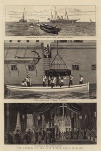 El funeral del Príncipe Luis Napoleón